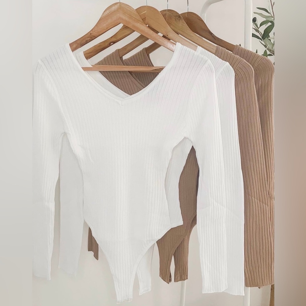 Basic Ribbed Knit Bodysuit